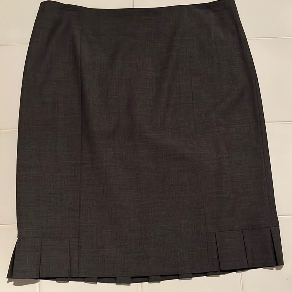 Dark gray, knee length skirt from Talbots